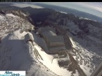 Archiv Foto Webcam Säntis (Ostschweiz): Blick Berggasthaus 07:00