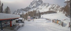 Archived image Webcam Sexten Dolomites: "Skiberg Haunold" 07:00