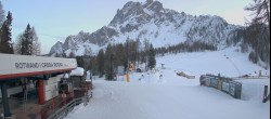 Archived image Webcam Sexten Dolomites: "Skiberg Haunold" 17:00