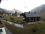 Archiv Foto Webcam Dorfzentrum von Warth 19:00