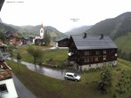 Archiv Foto Webcam Dorfzentrum von Warth 19:00