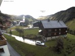 Archiv Foto Webcam Dorfzentrum von Warth 19:00