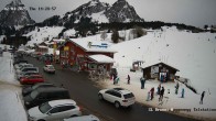 Archived image Webcam base station Brunni-Haggenegg mountain railways 13:00