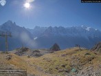 Archiv Foto Webcam Les Aiguilles de Charmonix 09:00