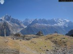 Archiv Foto Webcam Les Aiguilles de Charmonix 13:00