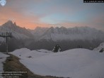 Archiv Foto Webcam Les Aiguilles de Charmonix 06:00