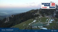 Archived image Webcam Top station Kampenwandbahn 00:00