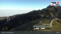 Archiv Foto Webcam Bergstation Kampenwandbahn 08:00