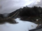 Archived image Webcam Winterberg: View to Ski Jumping Hill from Quick Jet 07:00