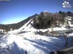 Archived image Webcam Winterberg: View to Ski Jumping Hill from Quick Jet 11:00