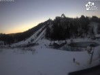 Archived image Webcam Winterberg: View to Ski Jumping Hill from Quick Jet 15:00