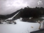 Archived image Webcam Winterberg: View to Ski Jumping Hill from Quick Jet 07:00