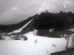 Archived image Webcam Winterberg: View to Ski Jumping Hill from Quick Jet 09:00