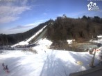 Archiv Foto Webcam Winterberg: Blick vom Quick Jet zur Sprungschanze 13:00