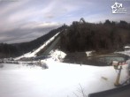 Archiv Foto Webcam Winterberg: Blick vom Quick Jet zur Sprungschanze 13:00