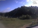 Archived image Webcam Winterberg: View to Ski Jumping Hill from Quick Jet 07:00