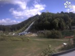 Archived image Webcam Winterberg: View to Ski Jumping Hill from Quick Jet 09:00