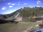 Archived image Webcam Winterberg: View to Ski Jumping Hill from Quick Jet 15:00