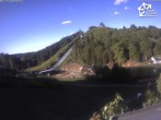 Archived image Webcam Winterberg: View to Ski Jumping Hill from Quick Jet 17:00