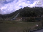 Archived image Webcam Winterberg: View to Ski Jumping Hill from Quick Jet 11:00