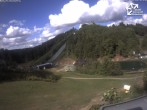Archived image Webcam Winterberg: View to Ski Jumping Hill from Quick Jet 15:00