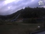 Archived image Webcam Winterberg: View to Ski Jumping Hill from Quick Jet 06:00