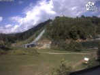 Archived image Webcam Winterberg: View to Ski Jumping Hill from Quick Jet 13:00