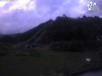Archiv Foto Webcam Winterberg: Blick vom Quick Jet zur Sprungschanze 19:00