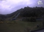 Archiv Foto Webcam Winterberg: Blick vom Quick Jet zur Sprungschanze 19:00