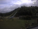 Archived image Webcam Winterberg: View to Ski Jumping Hill from Quick Jet 09:00