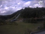 Archived image Webcam Winterberg: View to Ski Jumping Hill from Quick Jet 15:00