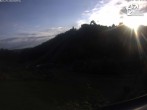Archived image Webcam Winterberg: View to Ski Jumping Hill from Quick Jet 05:00