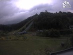 Archived image Webcam Winterberg: View to Ski Jumping Hill from Quick Jet 09:00