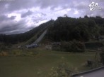 Archived image Webcam Winterberg: View to Ski Jumping Hill from Quick Jet 11:00
