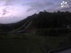 Archiv Foto Webcam Winterberg: Blick vom Quick Jet zur Sprungschanze 19:00