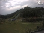 Archiv Foto Webcam Winterberg: Blick vom Quick Jet zur Sprungschanze 19:00