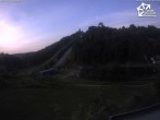Archiv Foto Webcam Winterberg: Blick vom Quick Jet zur Sprungschanze 19:00