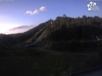 Archiv Foto Webcam Winterberg: Blick vom Quick Jet zur Sprungschanze 19:00