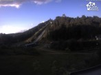 Archiv Foto Webcam Winterberg: Blick vom Quick Jet zur Sprungschanze 19:00