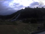 Archived image Webcam Winterberg: View to Ski Jumping Hill from Quick Jet 00:00