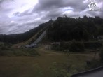 Archived image Webcam Winterberg: View to Ski Jumping Hill from Quick Jet 04:00