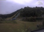 Archived image Webcam Winterberg: View to Ski Jumping Hill from Quick Jet 08:00