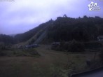 Archived image Webcam Winterberg: View to Ski Jumping Hill from Quick Jet 14:00