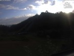 Archived image Webcam Winterberg: View to Ski Jumping Hill from Quick Jet 05:00
