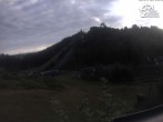 Archived image Webcam Winterberg: View to Ski Jumping Hill from Quick Jet 06:00