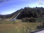 Archived image Webcam Winterberg: View to Ski Jumping Hill from Quick Jet 09:00