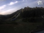 Archiv Foto Webcam Winterberg: Blick vom Quick Jet zur Sprungschanze 19:00