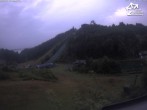 Archived image Webcam Winterberg: View to Ski Jumping Hill from Quick Jet 05:00