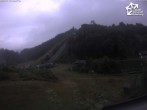 Archived image Webcam Winterberg: View to Ski Jumping Hill from Quick Jet 07:00