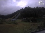 Archived image Webcam Winterberg: View to Ski Jumping Hill from Quick Jet 09:00